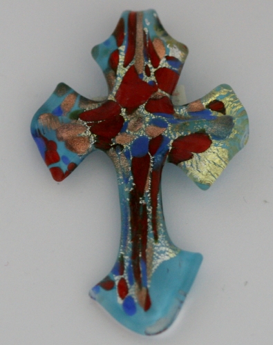 Murano Cross (3 x2 in.) # 01 - Click Image to Close
